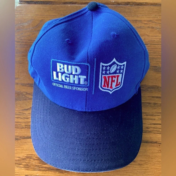 NFL Bud light ball cap Men’s one size fits most Blue Hat - Picture 1 of 3
